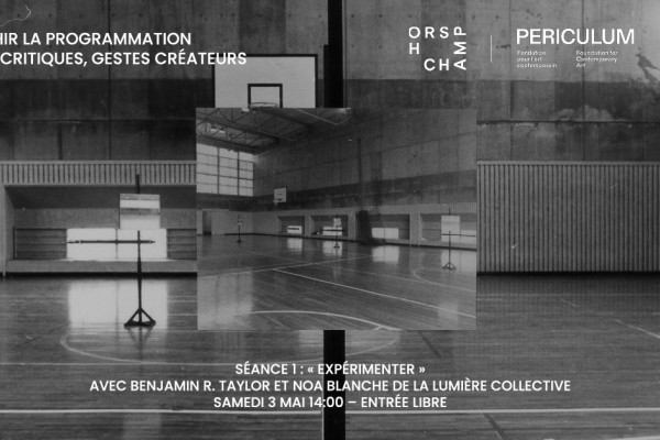 Réfléchir la programmation : gestes critiques, gestes créateurs / séance 1. « expérimenter »