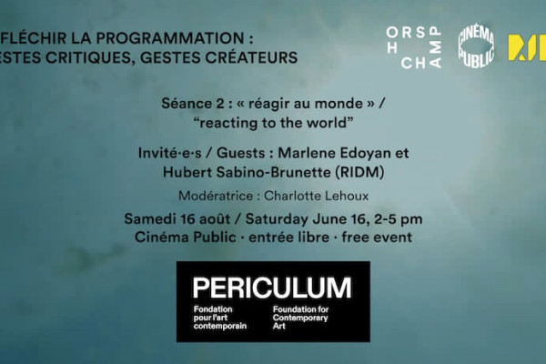 Réfléchir la programmation : gestes critiques, gestes créateurs / séance 2. « réagir au monde »